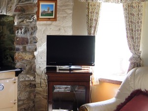 Modern flat screen TV entertainment system